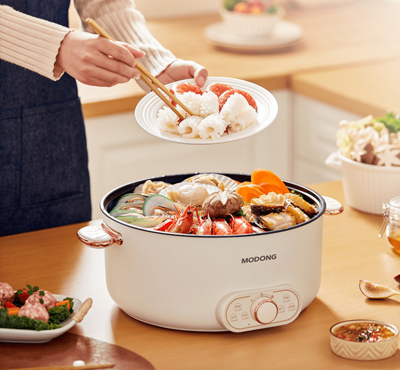 20元！6L超大容量涮炒煎炖焖蒸样样行烹饪小白的美食神器！pg电子模拟器精通十八般“厨艺”的摩动多功能电煮锅不到1(图10)