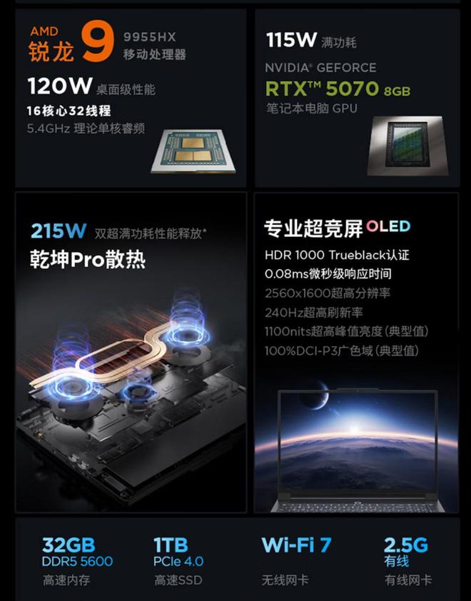 275HX 更香三款R9 9955HX游戏本推荐电子pg游戏AMD 双十一大促：比Ultra 9(图6)